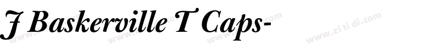 J Baskerville T Caps字体转换